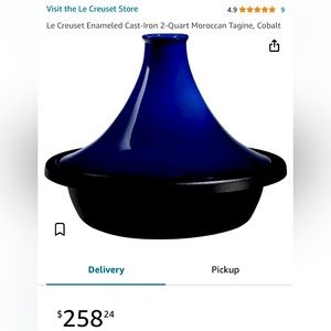 Le Creuset Cobalt Blue Tagine